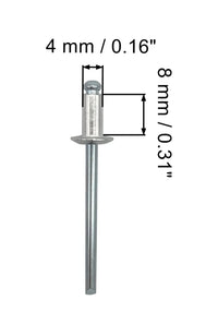Remaches ciegos de 4,0 x 8 mm