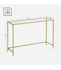 Mesa de consola de vidrio