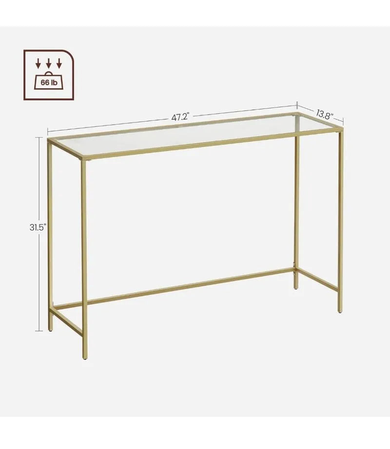 Mesa de consola de vidrio