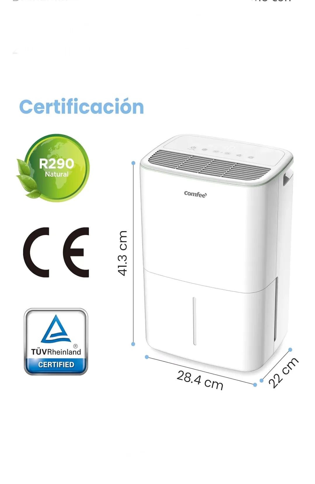 Deshumidificador de Humedad - COMFEE 12L