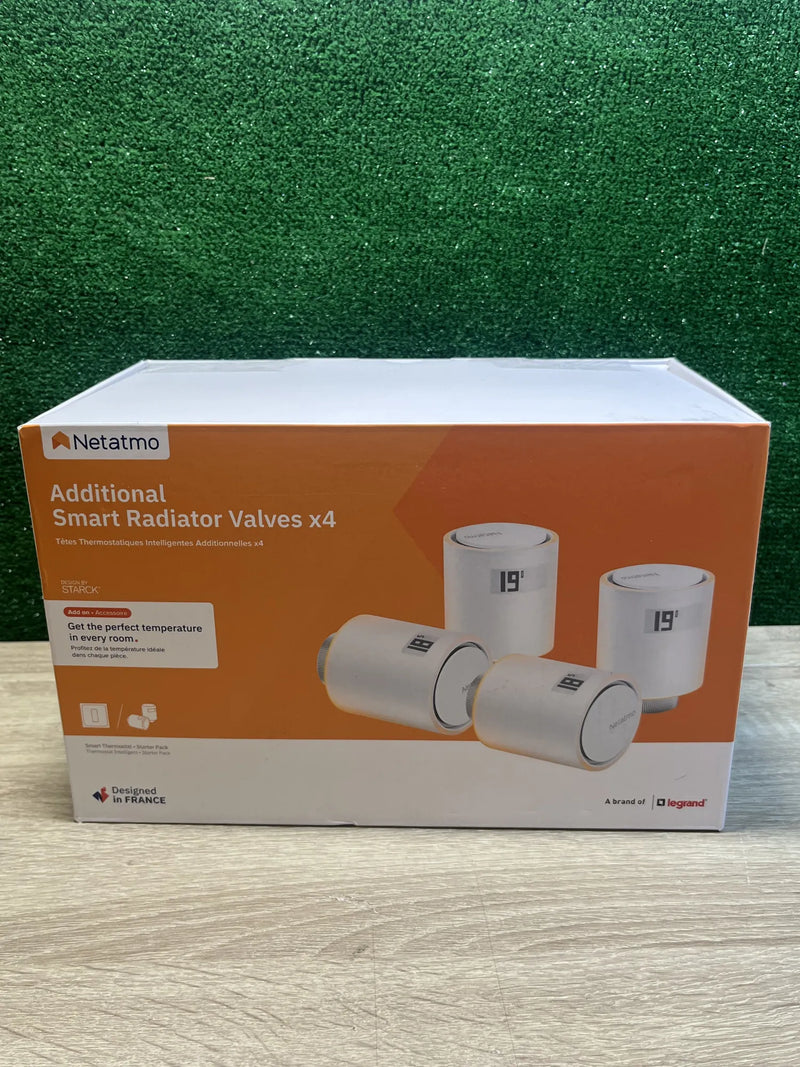 Paquete de 4 Cabezales Termostáticos Inteligentes Netatmo