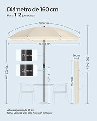 Sombrilla de playa plegable