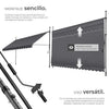 Toldo plegable para balcón 400x180