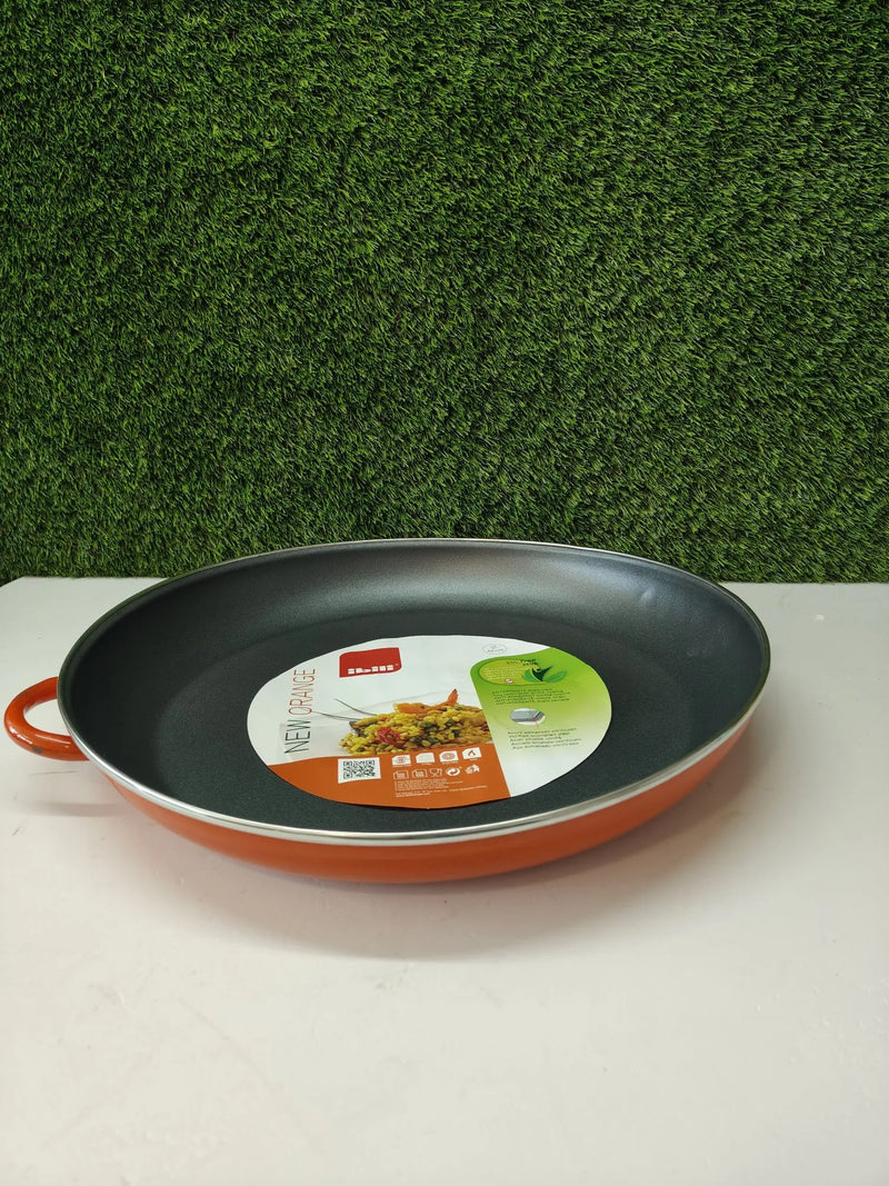 Paellera naranja acero esmaltado - Ibili
