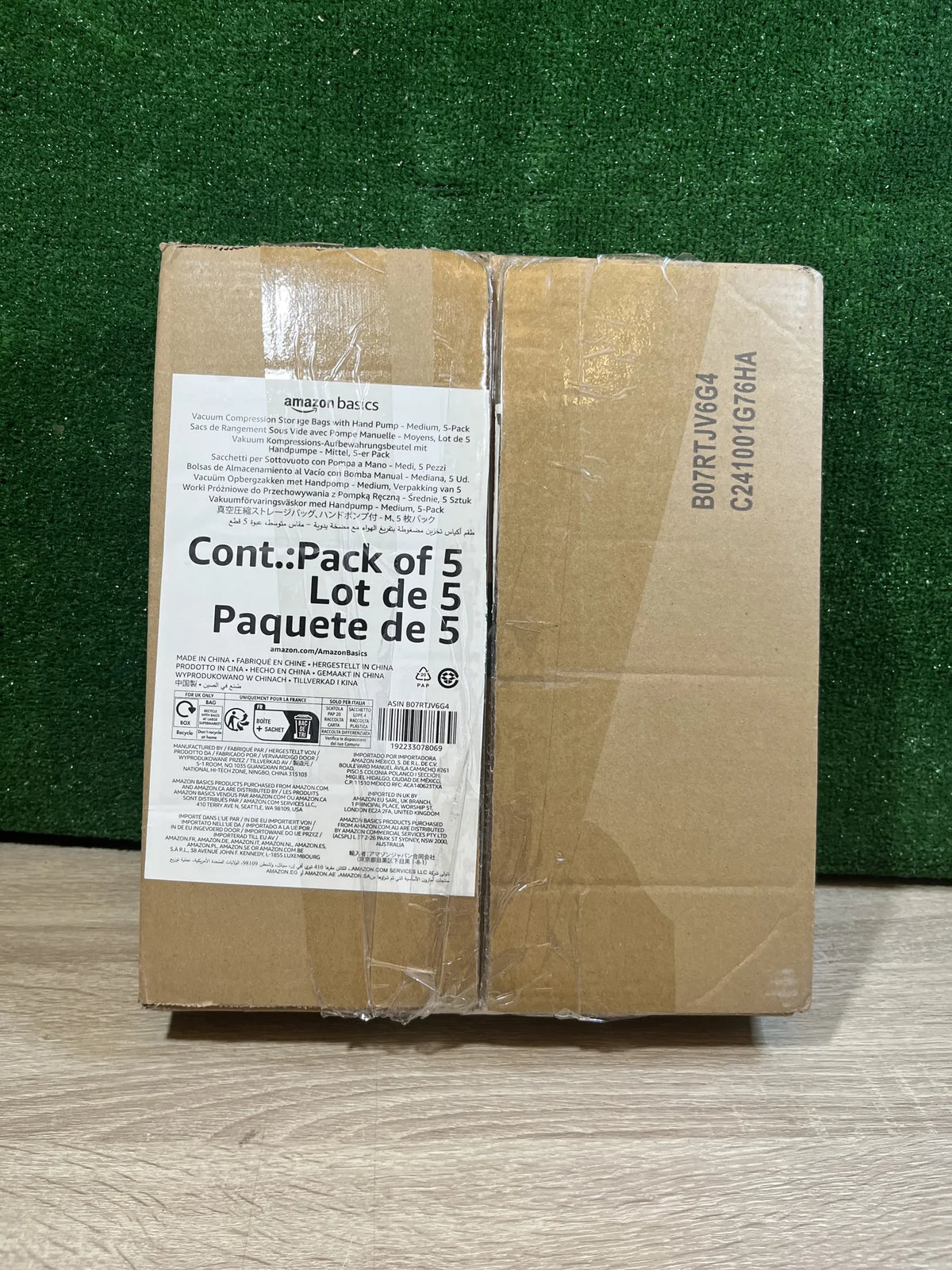 Paquete de 5 bolsas de vacío Amazon Basics
