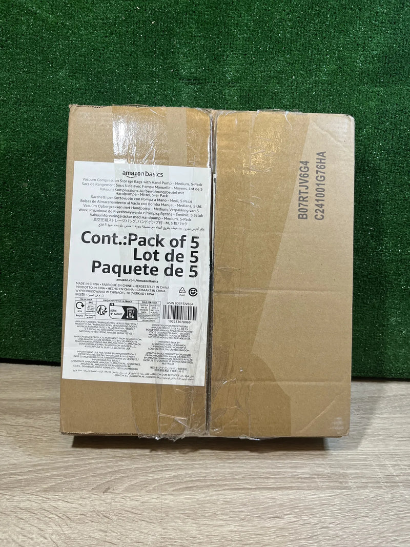 Paquete de 5 bolsas de vacío Amazon Basics