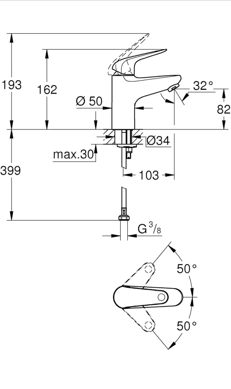 Grifo de lavabo GROHE SWIFT