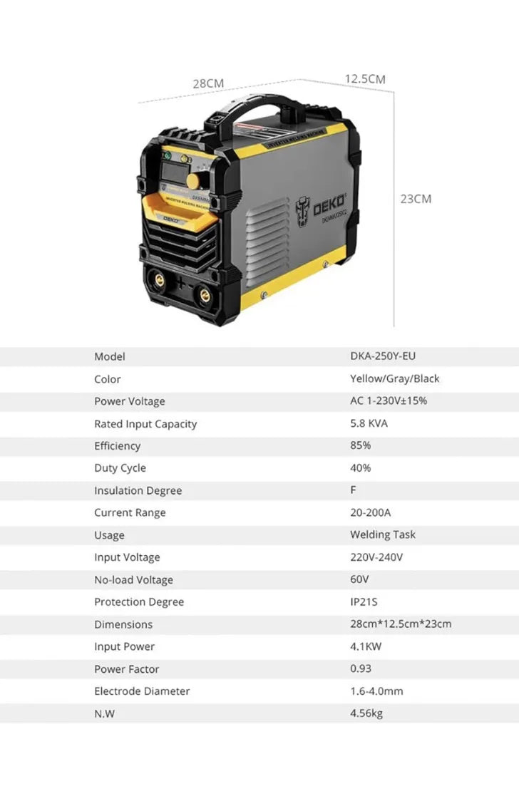 Soldadora 220V MMA DEKO