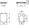 Asiento con tapa de inodoro - Ideal standard