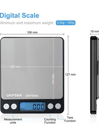 Báscula Cocina Pantalla LCD GRIFEMA