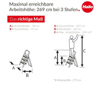 Escalera de 3 peldaños - Hailo