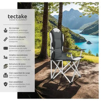Silla de camping acolchada