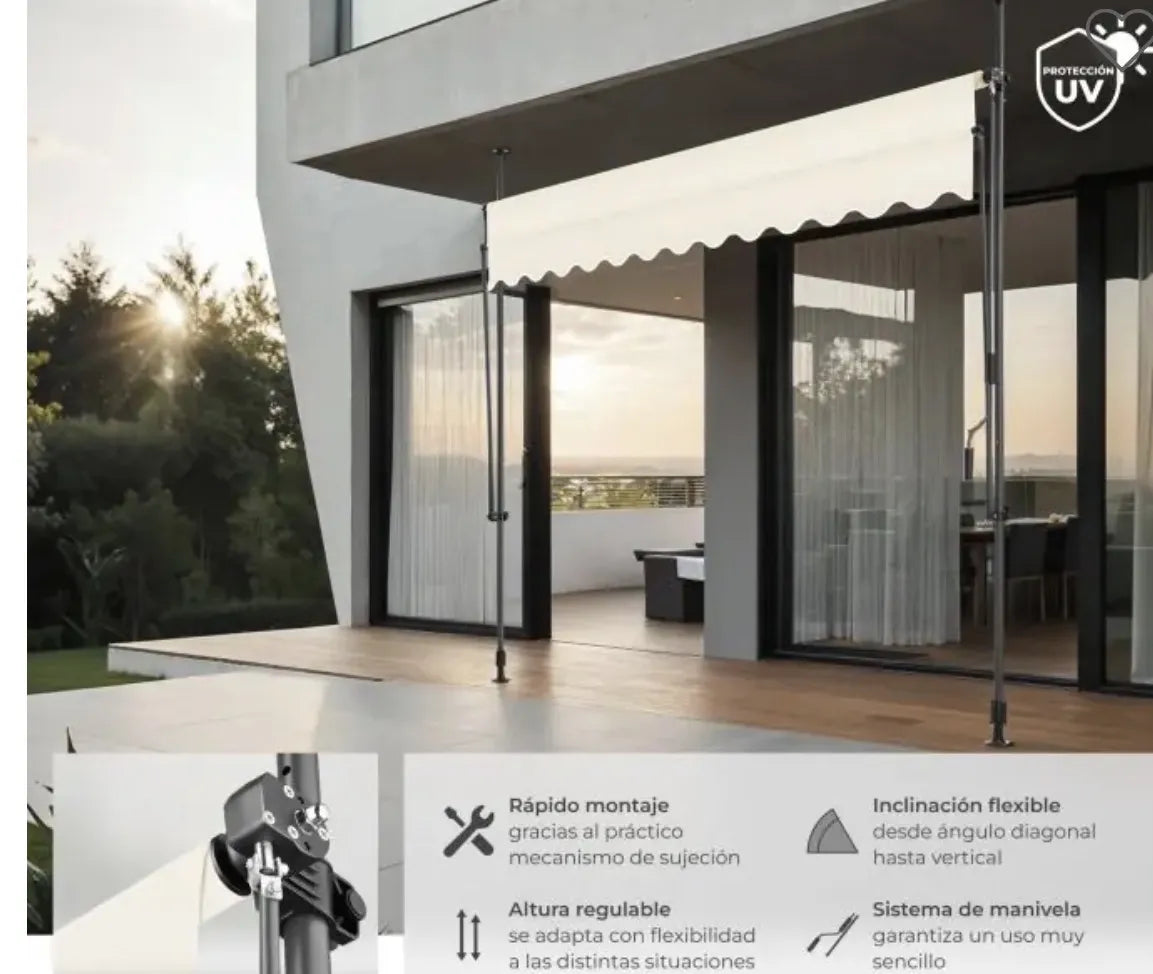 Toldo plegable para balcón