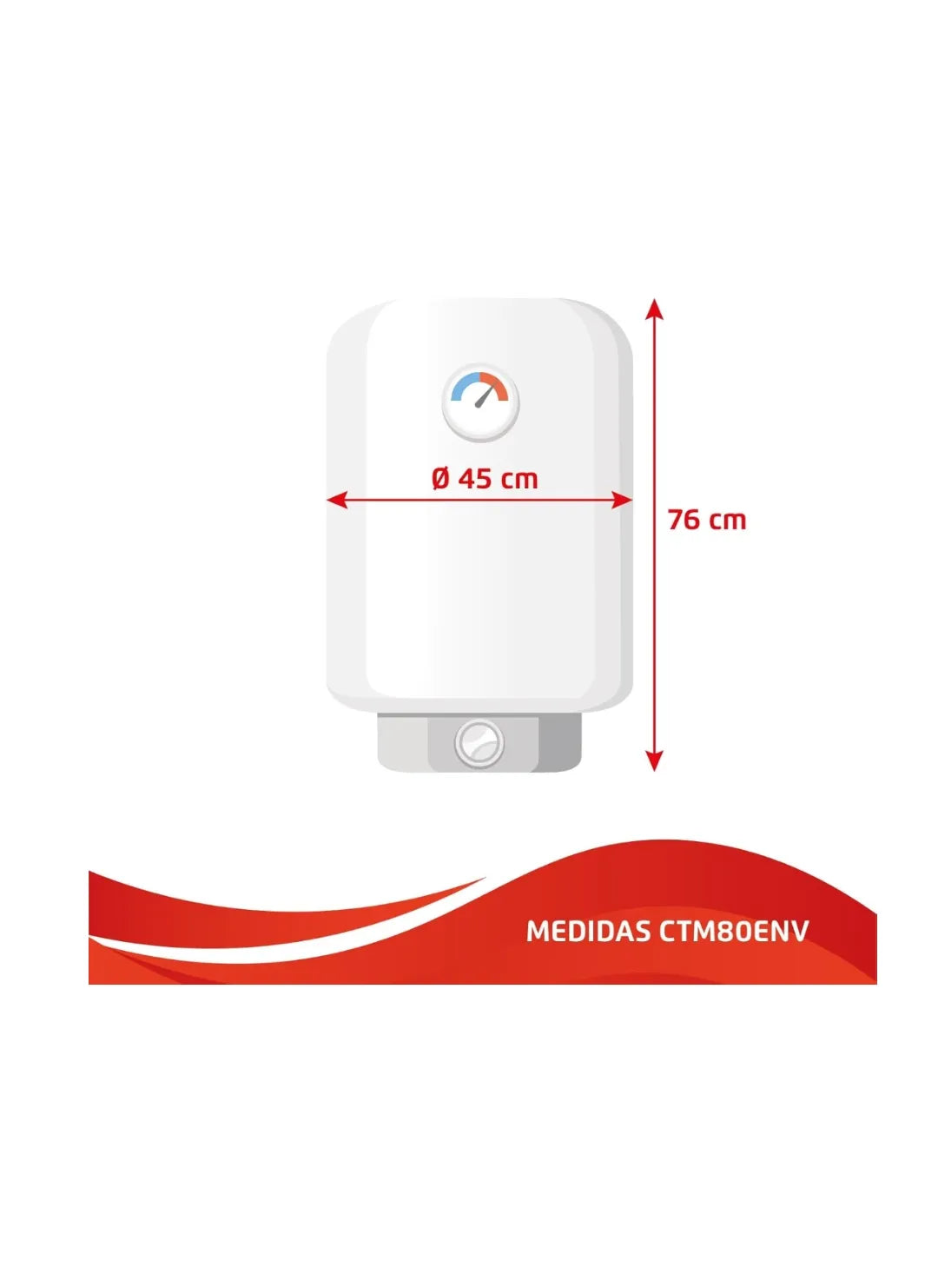 Termo Eléctrico | CTM80ENV | 80L