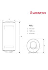 Termo Eléctrico 100L - ARISTON