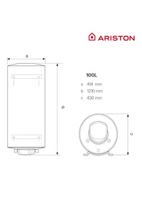 Termo Eléctrico 100L - ARISTON