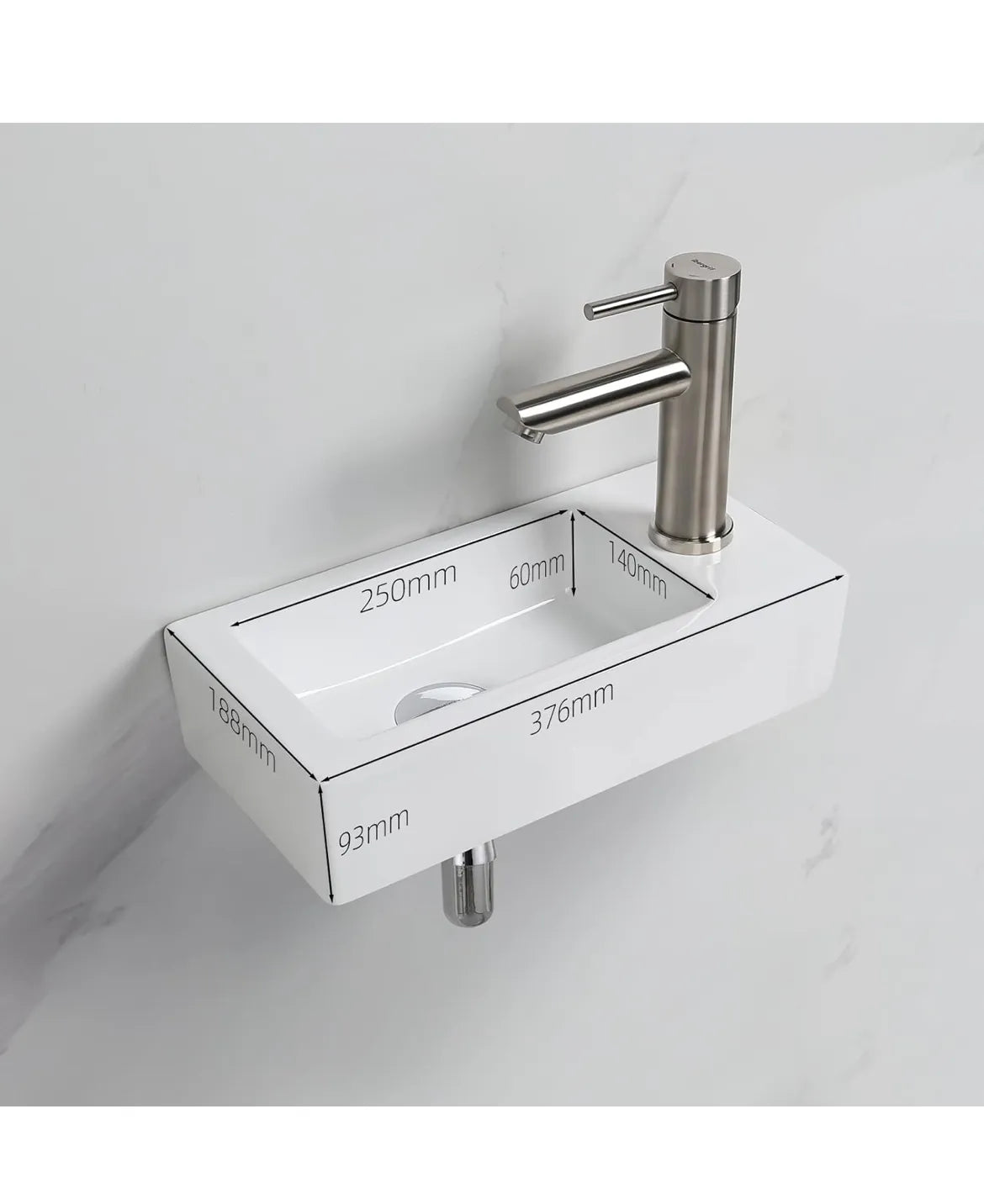 Lavabo de Cerámica Rectangular Ibergrif