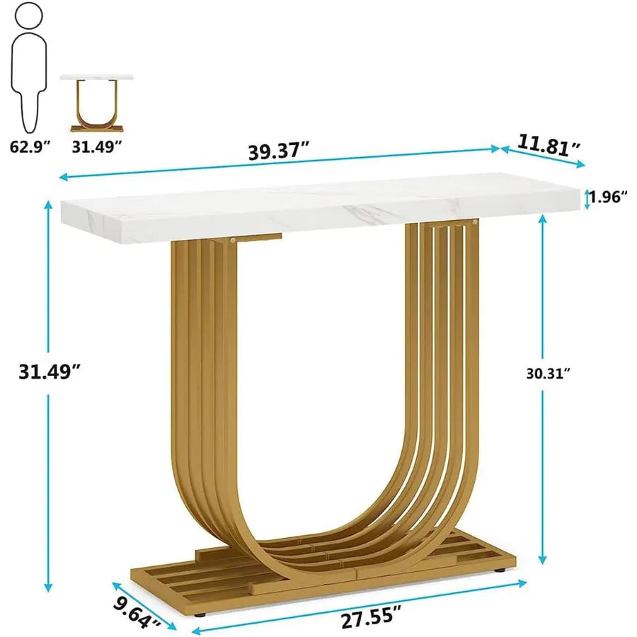 Mesa consola de mármol