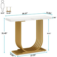 Mesa consola de mármol