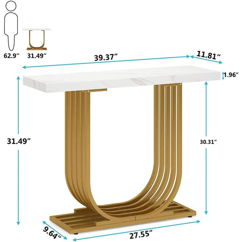Mesa consola de mármol