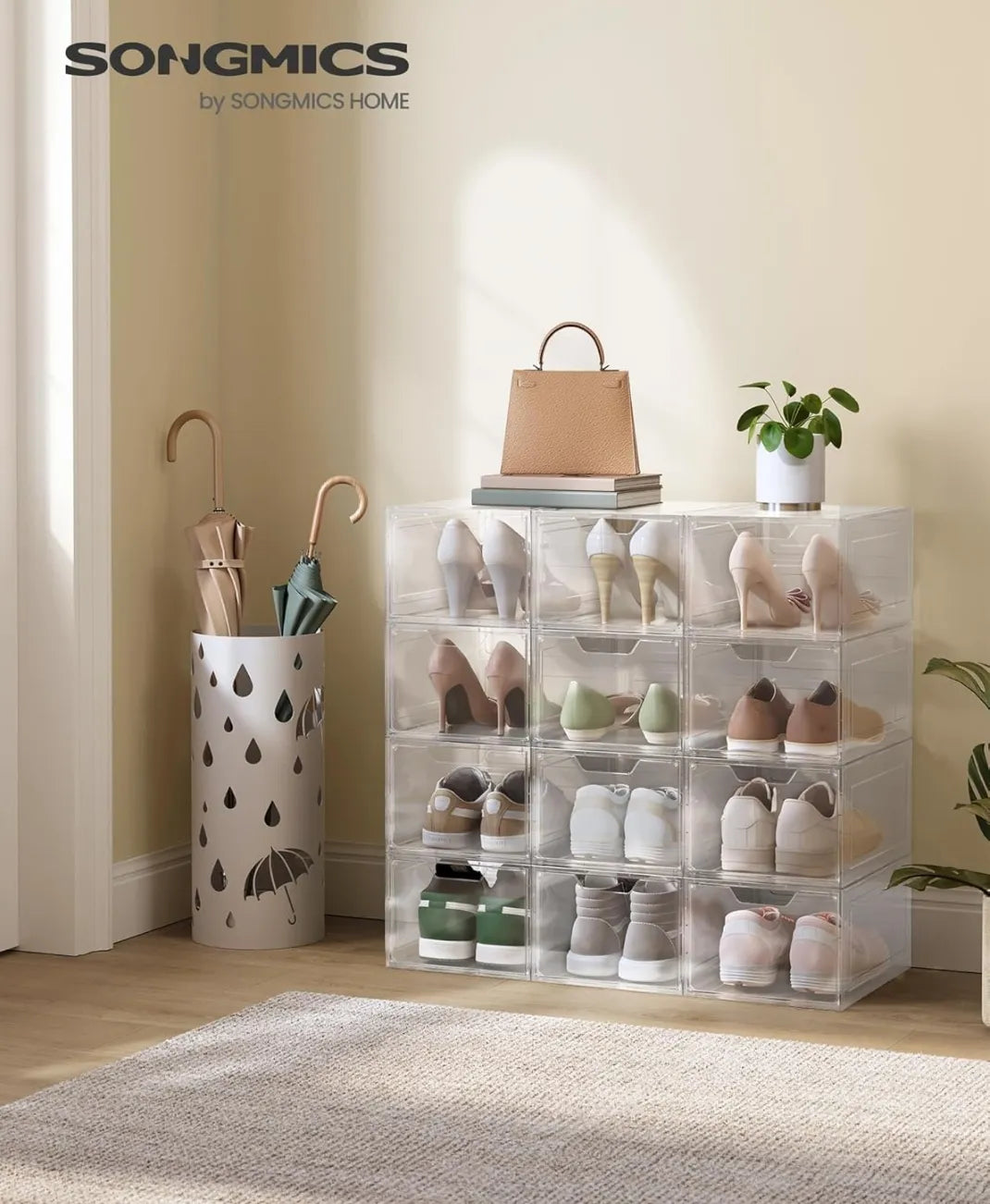 Cajas de zapatos pack de 12 - Songmics