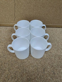Juego de 6 tazas de café de plástico