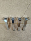4 patas de tubo de acero 20cm