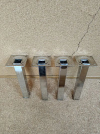 4 patas de tubo de acero 20cm