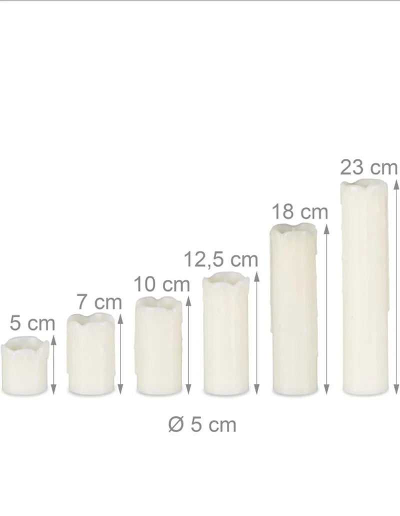 6 Velas Led, Eléctricas