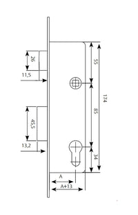 Cerradura Monopunto De Palanca Tesa Assa Abloy