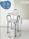 Silla de ducha con respaldo