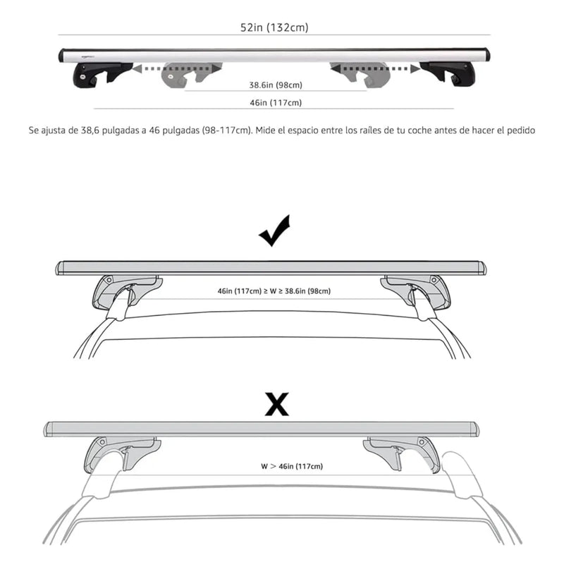 Portaequipajes Amazon Basics