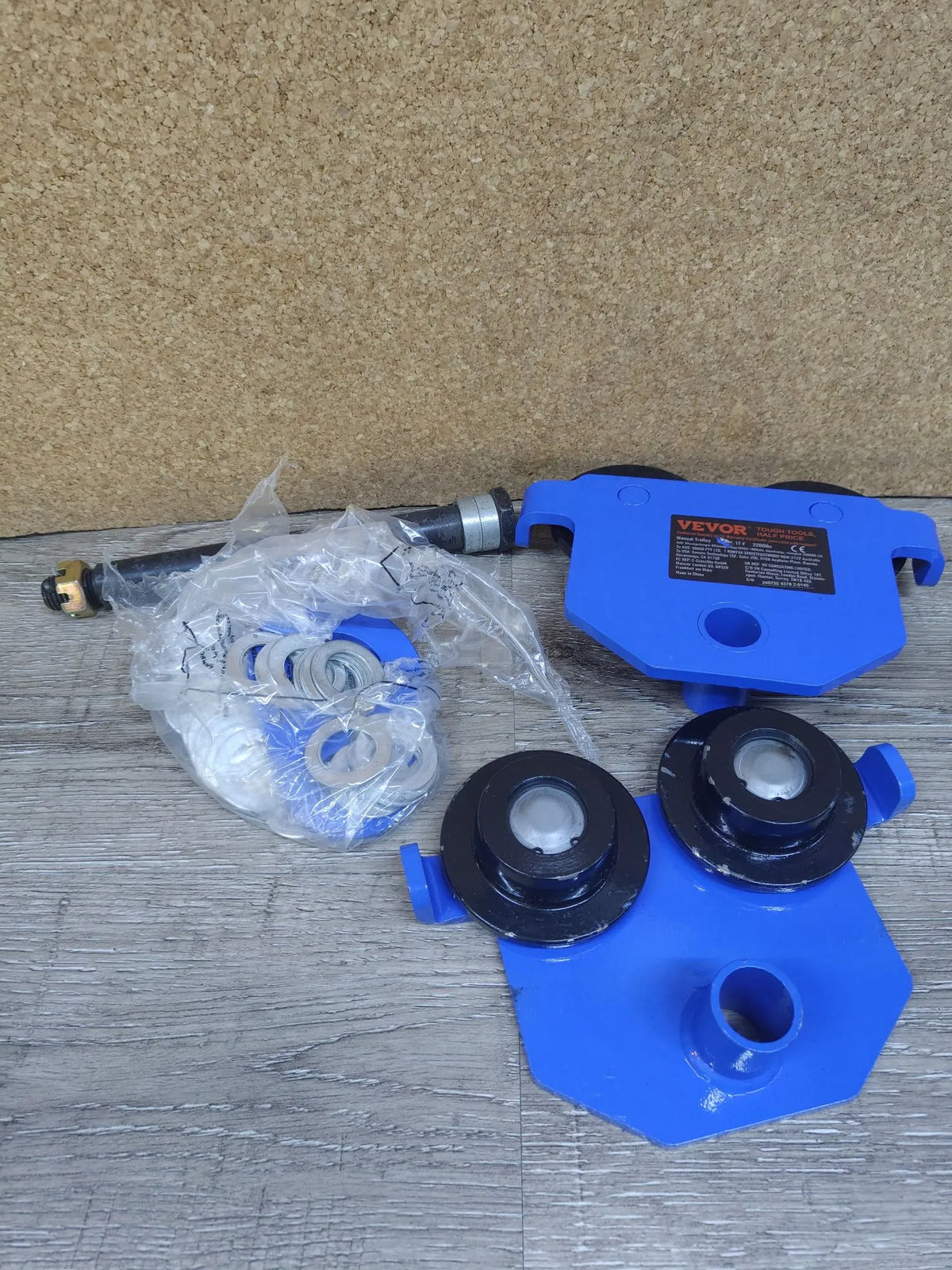 Carro manual con ruedas dobles Vevor