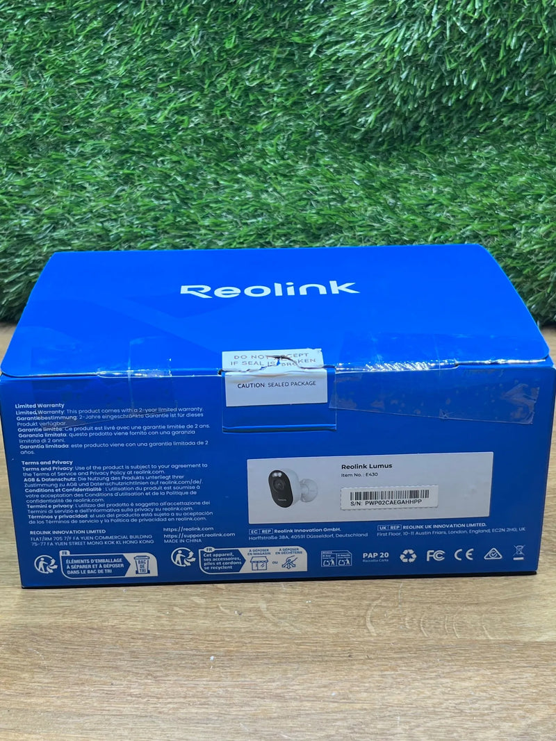 Cámara de Seguridad Exterior 2K 4MP Reolink Lumus