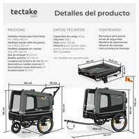 Remolque plegable para bicicleta