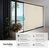 Toldo de pinza para exterior color beige