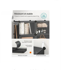 Zapatero Organizador Negro