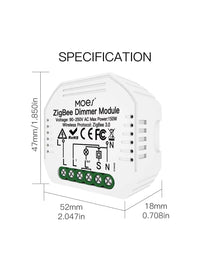 Mini Smart Alexa regulador de luz MOES ZigBee