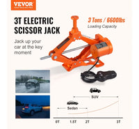 Kit de Gato de Tijera Eléctrico 3T - Vevor
