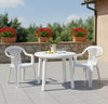 Mesa de jardín blanca braga 90cm
