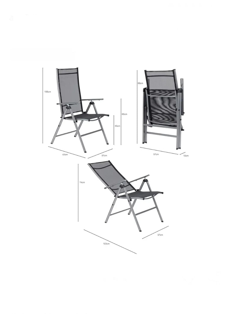Silla de Jardín con Reposabrazos y Respaldo