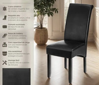 Silla de comedor acolchada