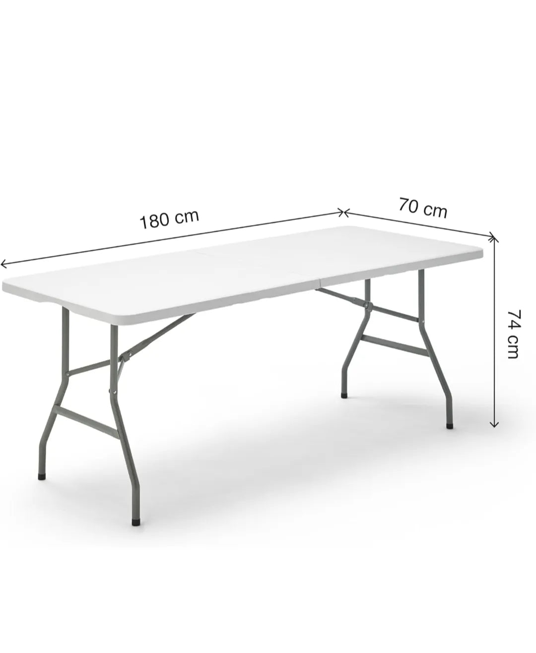 Mesa plegable 180cm.- KG KITGARDEN