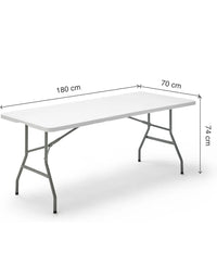 Mesa plegable 180cm.- KG KITGARDEN