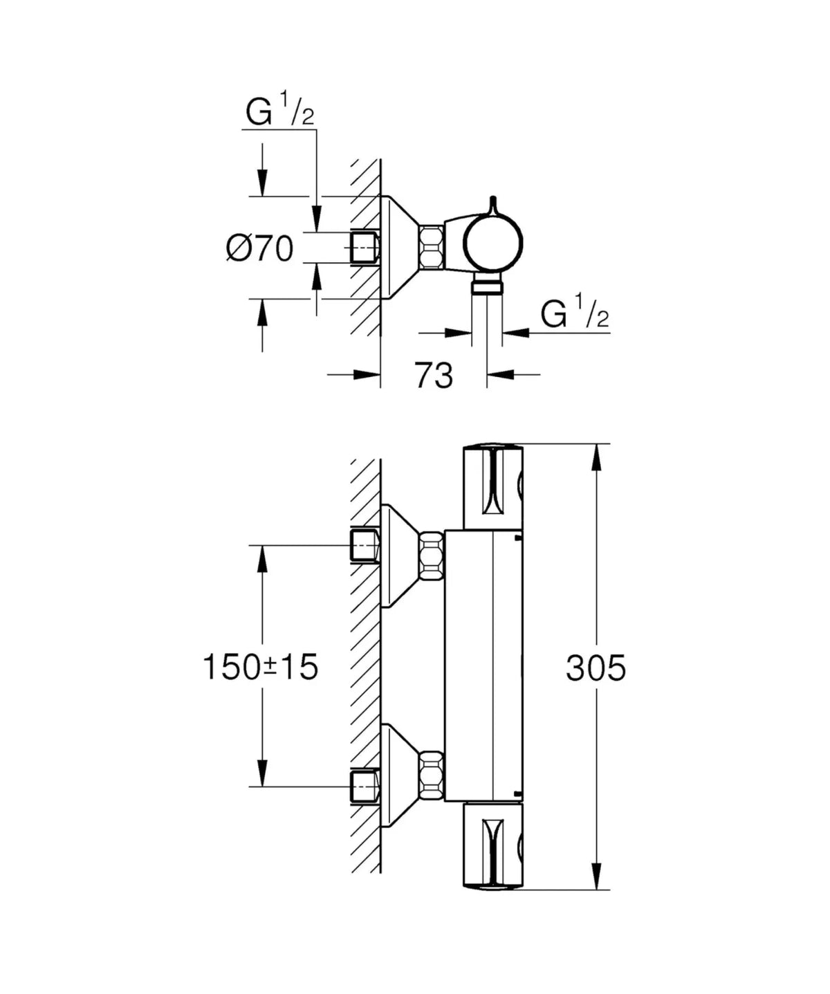 Termostato de ducha Grohe