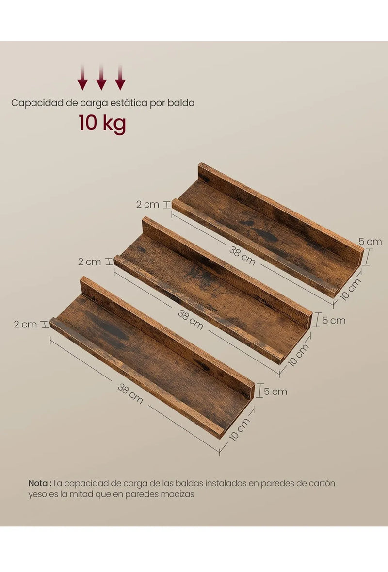 Estantes Colgantes de Pared VASAGLE