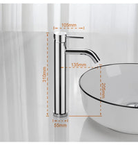 Grifo Lavabo Alto Monomando para Baño Ibergrif