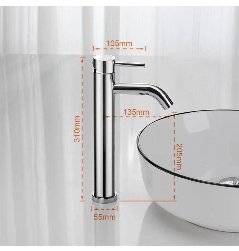 Grifo Lavabo Alto Monomando para Baño Ibergrif