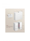 Mueble Bajo Lavabo, Armario de Baño, 3 Cajones, 2 Compartimentos