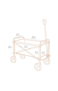 Carro plegable para jardín y aire libre